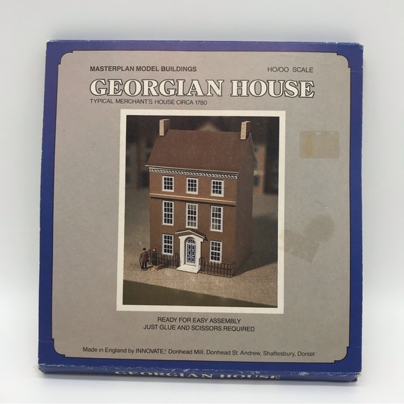 Vintage Master Plan Model Buildings Kit Georgian Mansion Set Merchants House - Picture 11 of 11